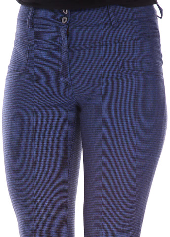 Темно-синие кэжуал демисезонные брюки Ut