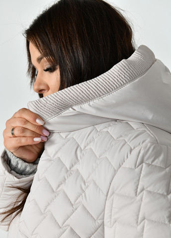 Светло-серая зимняя куртка SAMANTI