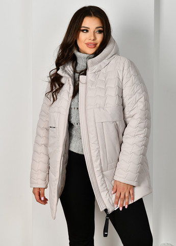 Светло-серая зимняя куртка SAMANTI