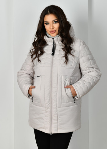 Светло-серая зимняя куртка SAMANTI