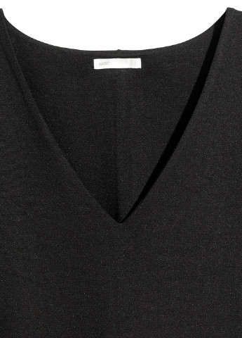 Черное кэжуал платье H&M меланжевое