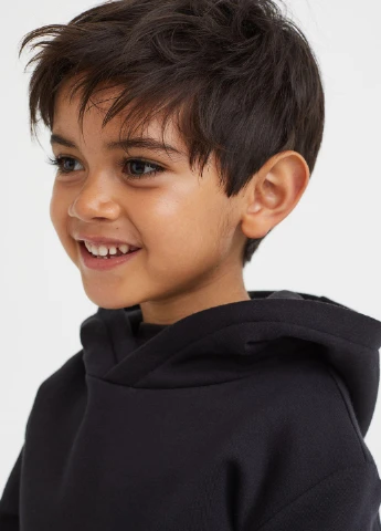 Худі фліс,чорний, H&M Basic (255192131)