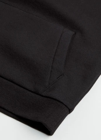 Худі фліс,чорний, H&M Basic (255192131)