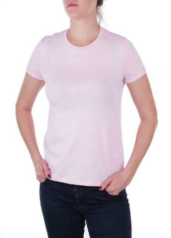 Розовая летняя футболка Oui