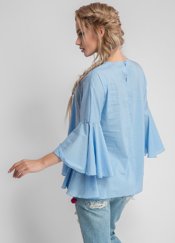 Голубая летняя блуза Modna Anka