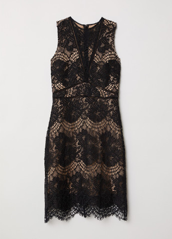 Чорна коктейльна сукня футляр H&M