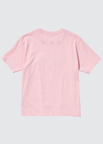 Розовая летняя футболка Uniqlo