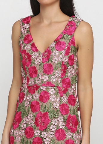 Комбинированное кэжуал платье футляр Occasion by DEX с цветочным принтом