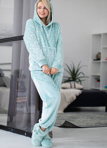 Мятная зимняя пижама (худи, брюки) Naviale