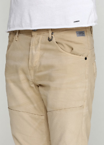 Бежевые кэжуал демисезонные со средней талией брюки Jack & Jones