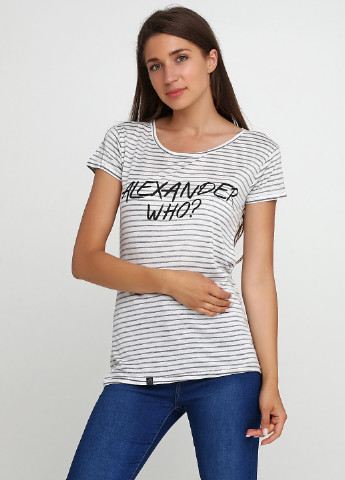 Черно-белая летняя футболка MBYM