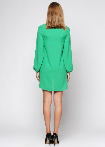 Зеленое кэжуал платье с длинным рукавом Podium однотонное