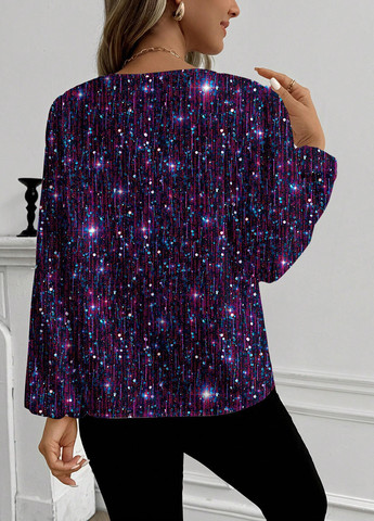 Фиолетовая блуза SHEIN