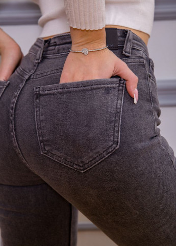 Графитовые демисезонные скинни джинсы Ager