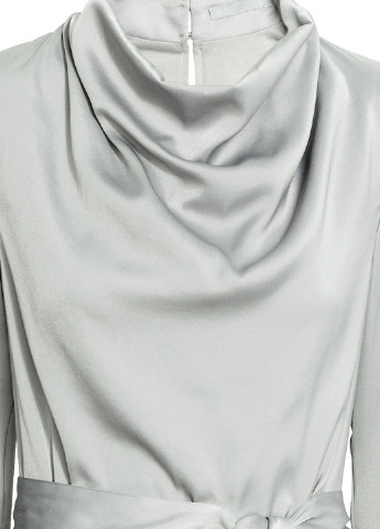 Світло-сіра кежуал сукня на підкладі H&M однотонна