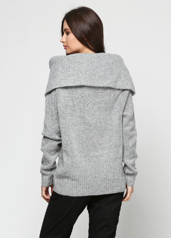 Серый зимний свитер хомут H&M