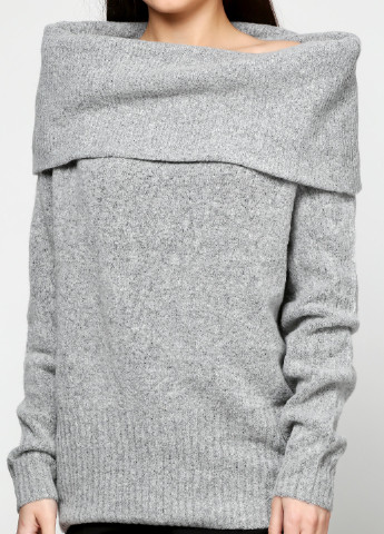Серый зимний свитер хомут H&M