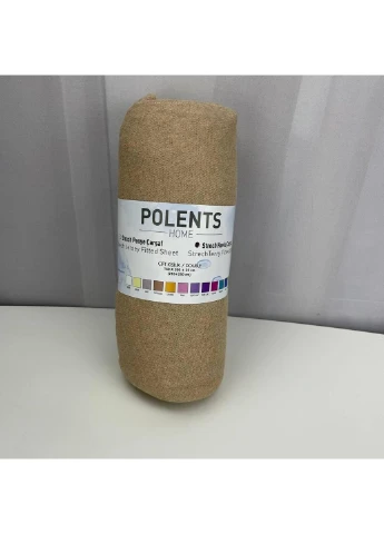 Простирадло на резинці Polents 6360 210х250 см коричнева No Brand (253661898)