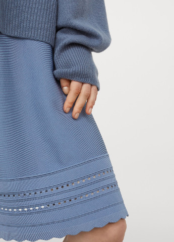 Сіро-голубий кежуал сукня кльош H&M однотонна
