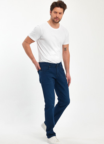 Синие демисезонные слим джинсы Trend Collection
