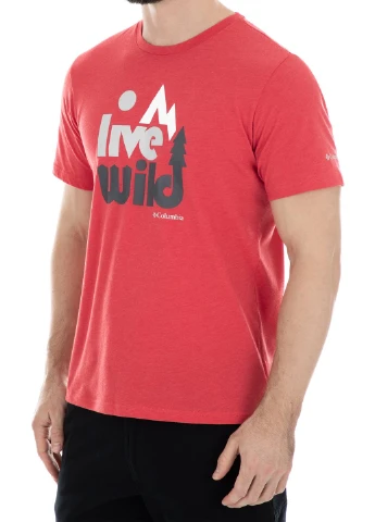 Красная 1872711-683 xxl футболка мужская warren grove™ tee красный р.xxl Columbia