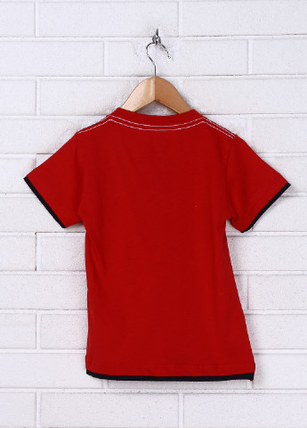 Красная летняя футболка с коротким рукавом Almis