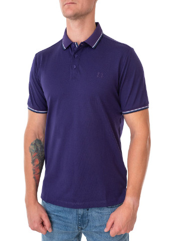 Фиолетовая мужская футболка поло Ragman однотонная