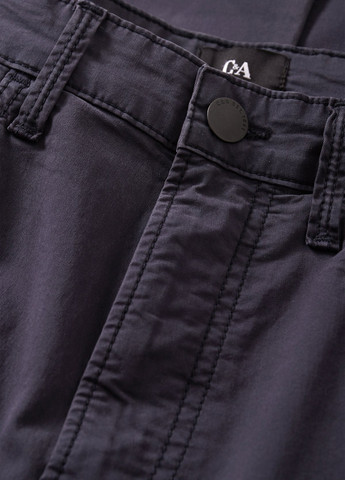 Темно-синие джинсовые, кэжуал демисезонные прямые брюки C&A