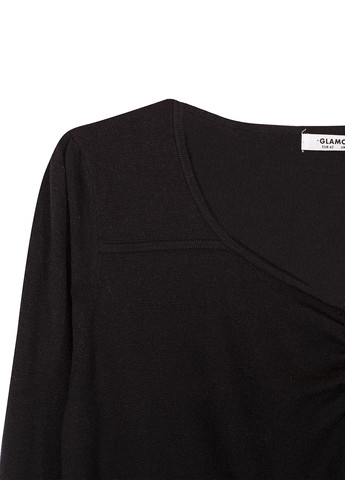 Черный демисезонный свитер пуловер Glamorous