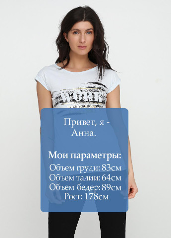 Бледно-голубая летняя футболка Spora