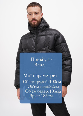 Чорна зимня куртка Weekday