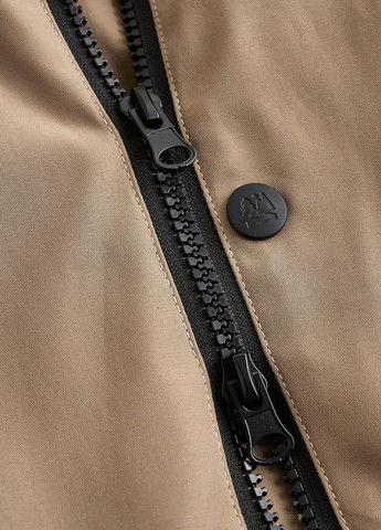 Темно-бежевая демисезонная куртка SHEIN