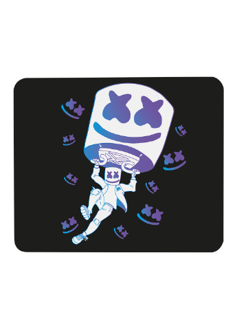Килимок для мишки Маршмелло Фортнайт (Marshmello Fortnite) (25108-1329) 22х18 см MobiPrint (222995258)