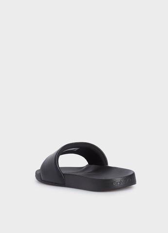 Черные шлепанцы Calvin Klein с логотипом