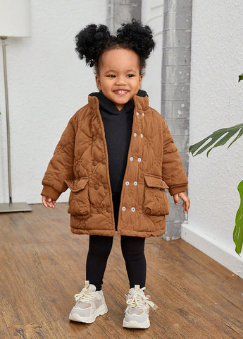 Коричнева демісезонна куртка SHEIN