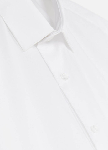 Белая классическая, кэжуал рубашка однотонная Primark