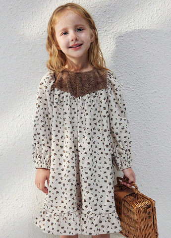 Светло-бежевое платье SHEIN (346790324)