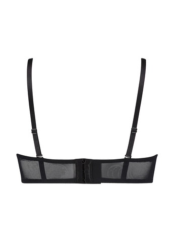 Чёрный балконет бюстгальтер Hunkemoller с косточками полиамид