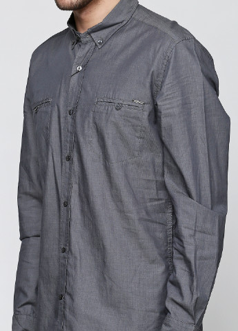 Темно-серая кэжуал рубашка меланж Antony Morato