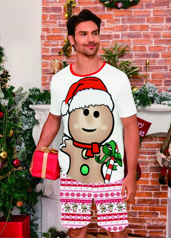 Пижама (футболка, шорты) SHEIN (352938808)