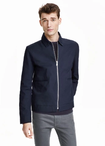 Бомбер,темно-синій, H&M (254770107)