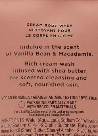 Подарочный набор Vanilla Bean & Macadamia (4 пр.) Victoria's Secret (371502238)