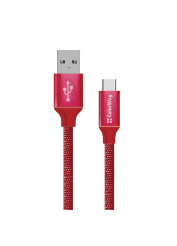 Дата кабель (CW-CBUC008-RD) Colorway usb 2.0 am to type-c 2.0m red (239382674)