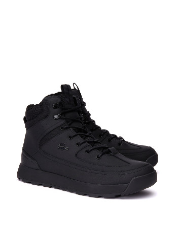 Черные осенние ботинки Lacoste