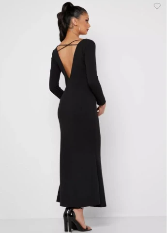 Черное кэжуал платье Missguided однотонное