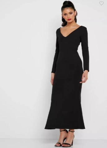 Черное кэжуал платье Missguided однотонное