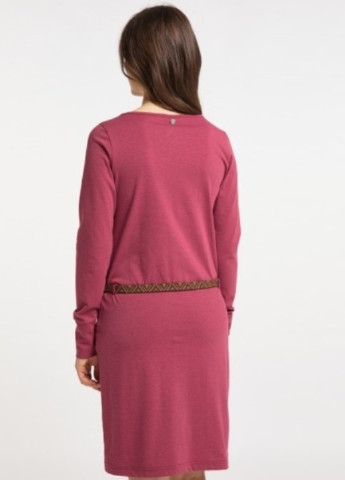 Розовое кэжуал платье Ragwear однотонное