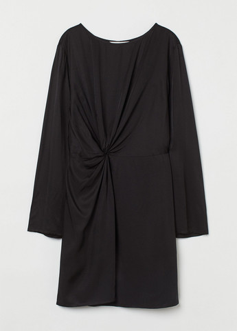 Чорна вечірня сукня в стилі армпір H&M однотонна