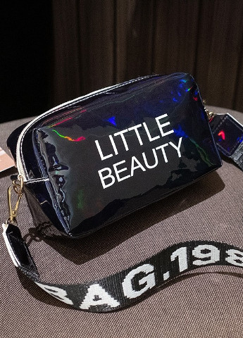 Женская голографическая сумка через плечо детская сумочка LITTLE BEAUTY черная NoName (251204211)