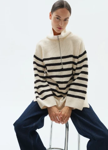 Світло-бежевий зимовий светр для вагітних H&M